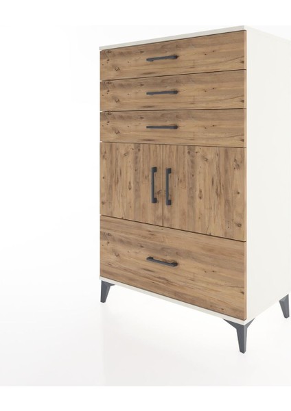 Hyperion Dolap Tek Raflı 4 Çekmeceli 2 Kapaklı 88X44X134 Aytaşı-Çam modelleri