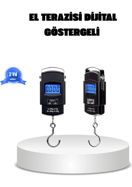 Buğz Dijital El Kantarı – 50 kg Taşıma Kapasiteli, Taşınabilir Hassas Tartı