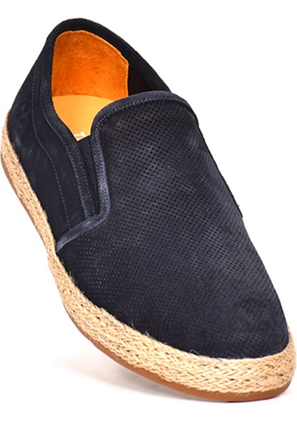 Hakiki Süet Deri Lacivert Spor Erkek Ayakkabı Jut Taban - 245533 fiyatları