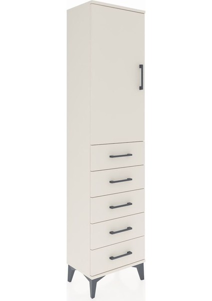 Arges Dolap 2 Raflı 5 Çekmeceli Tek Kapaklı 44X30X182 Aytaşı-Aytaşı fiyatları