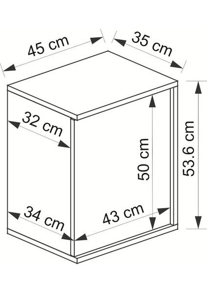 Rossa Dolaplı 2 Bölmeli Komodin fırsatları