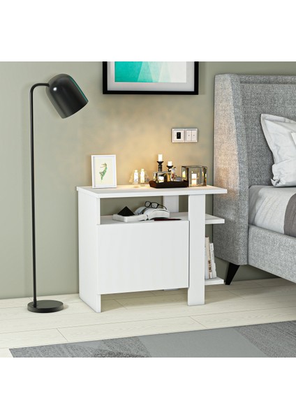 Darmian Dolaplı Raflı 2 Yönlü Komodin