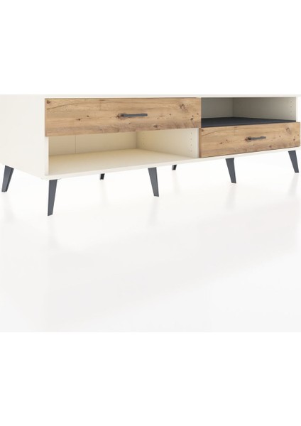 Kronos Tv Ünitesi Tek Raflı 2 Çekmeceli 176X59X51 Aytaşı-Antrasit/çam fiyatları