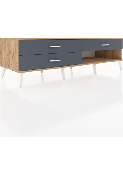 Kronos Tv Ünitesi 3 Çekmeceli 176X59X51 Çam-Çam/antrasit fiyatları