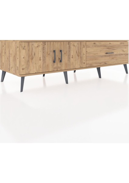 Kronos Tv Ünitesi Tek Raflı Tek Çekmeceli 2 Kapaklı 176X59X51 Çam-Çam/çam fiyatları