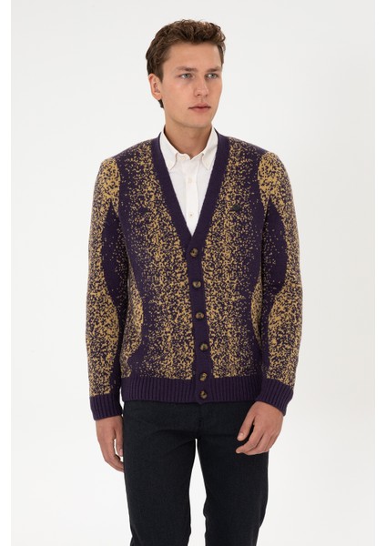 Erkek Mürdüm Hırka (Triko) 50308240-VR074 modelleri