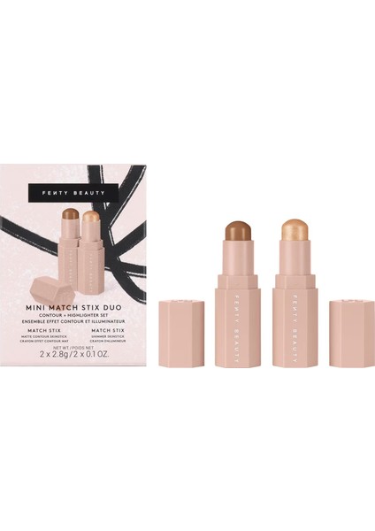 Duo Contour & Highlighter Set - Ikili Kontür ve Aydınlatıcı Seti Clair/medium - Mocha + I Scream (2 x 2,8 G)