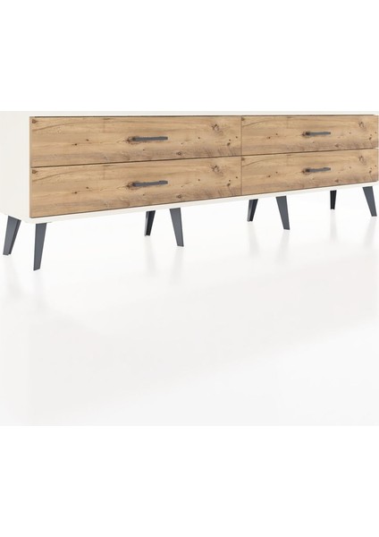 Arges Tv Ünitesi 4 Çekmeceli 176X30X51 Aytaşı-Aytaşı/çam fiyatları