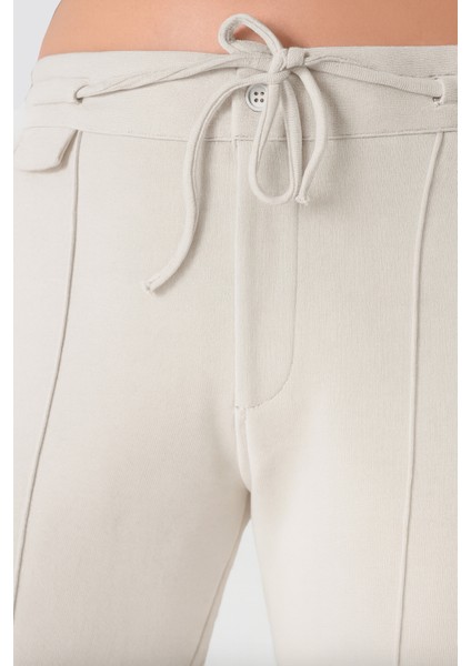 Organik Pamuklu Taş Renk Kadın Sweatpant fiyatları