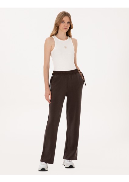 Kadın Kahverengi Loose Fit Eşofman Altı 50315304-VR029