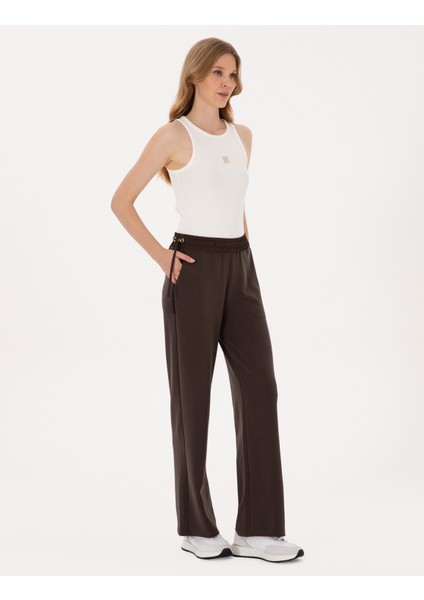 Kadın Kahverengi Loose Fit Eşofman Altı 50315304-VR029 modelleri