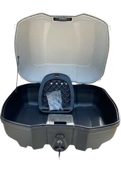 Tien 52 Litre Motosiklet Arka Çantası Otomatik Kilit Sırt Dayamalı Gri fiyatları