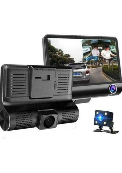 1080P Araç Içi 3 Kameralı Gece Görüşlü, G-Sensör, Geri Görüş Kameralı Araç Kamerası modelleri