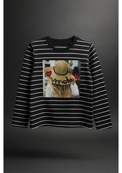 Kız Çocuk Loose Kesim Uzun Kollu Iki Iplik Sweatshırt 4-15 Yaş