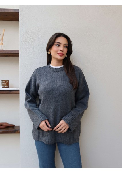 Bisiklet Yaka Yumuşak Triko Kazak