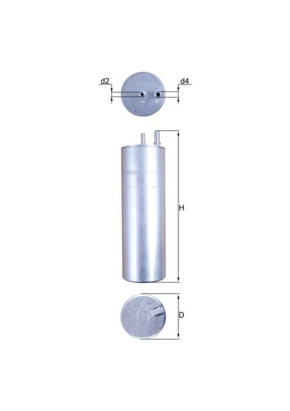 KL229/2 Yakıt Filtresi Vw T5 2.5tdi 2003-2009 Bnz-Bpc 2 Çıkışlı 7H0127401D