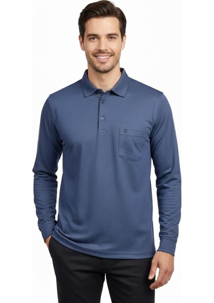 Erkek Gömlek Yaka Kol Manşetli Cepli Sweat 4249 BGL-ST04862