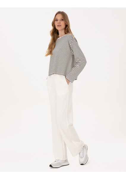 Kadın Ekru Loose Fit Eşofman Altı 50309147-VR019 modelleri