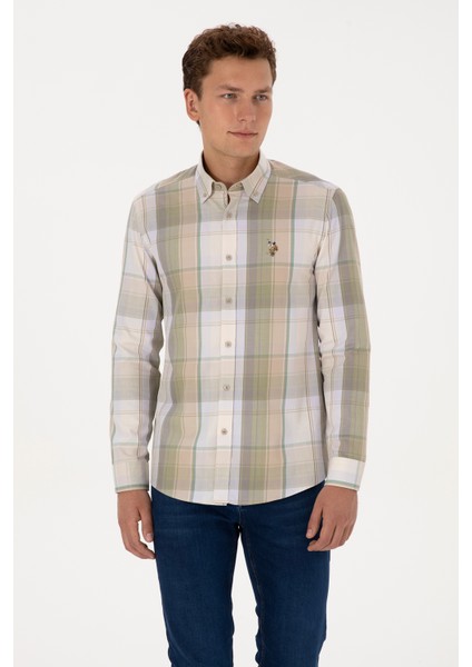 Erkek Lila Gömlek Desenli 50315922-VR245