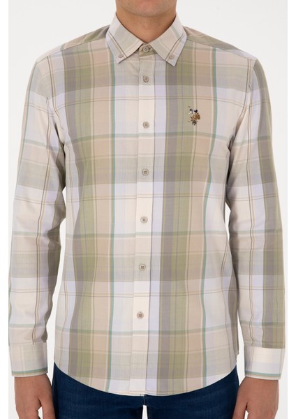 Erkek Lila Gömlek Desenli 50315922-VR245