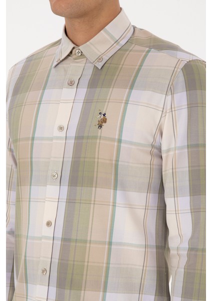 Erkek Lila Gömlek Desenli 50315922-VR245