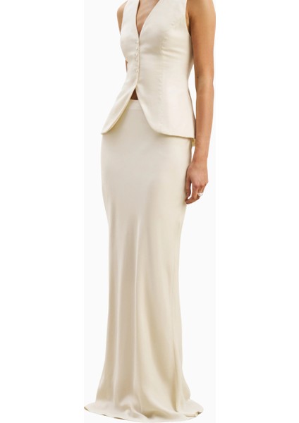 Cupro Bias Cut Maxi Uzun Kadın Etek indirimleri