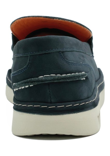 Hakiki Nubuk Deri Lacivert Loafer Erkek Ayakkabı Eva Taban - 253252 modelleri