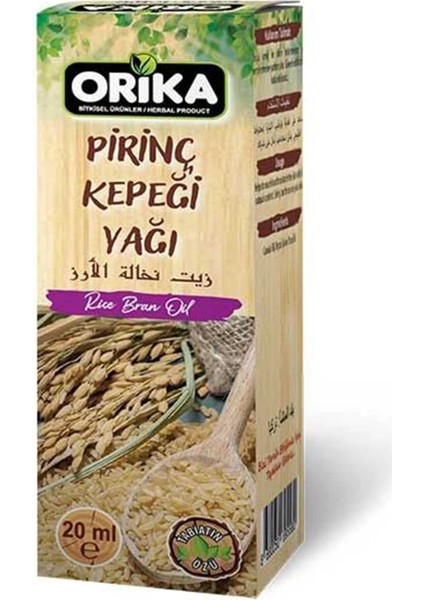 Pirinç Kepeği Yağı 20 Ml.