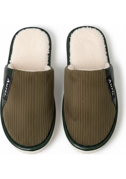 AR-060 Unisex Kadife Kumaş Içi Kürklü Kışlık Ev Terliği indirimleri