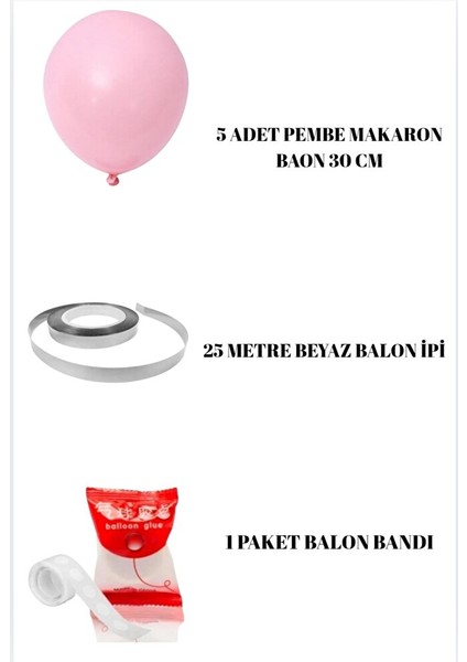 Kalp Yıldız Konsepti - Doğum Günü Seti - Yaş Günü Renkli Balon Partisi Seti modelleri