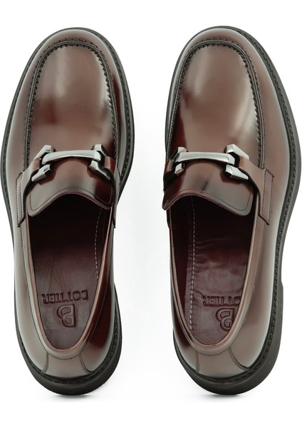 Hakiki Açma Deri Loafer Siyah Erkek Ayakkabı Eva Taban - 2000 modelleri