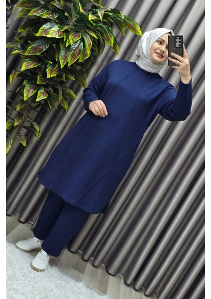 Kadın Tesettür Giyim Büyük Beden Nervürlü Spor Ikili Takım fiyatları