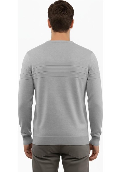 Erkek Sıfır Yaka Kazak Çelik Örgü Klasik Kalıp 5247C BGL-ST04858 modelleri