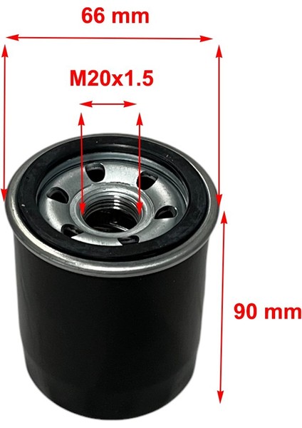 Honda City (1.3, 1.4) 2005 ve Sonrası Dar Tip Yağ Filtresi fiyatları