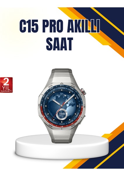 Gümüş Akıllı Saat 46MM Kasa