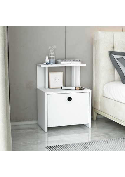 Lora Kapaklı Raflı Komidin