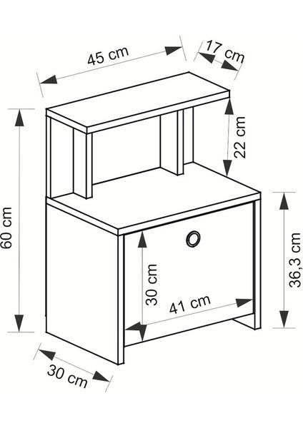 Lora Kapaklı Raflı Komidin fırsatları
