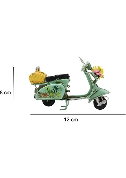 Dekoratif Metal Scooter Önü Sepetli fiyatları