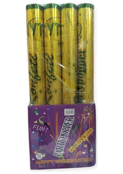 Vtk Kağıt Plastik Konfeti Karma 50CM 12’li Stand