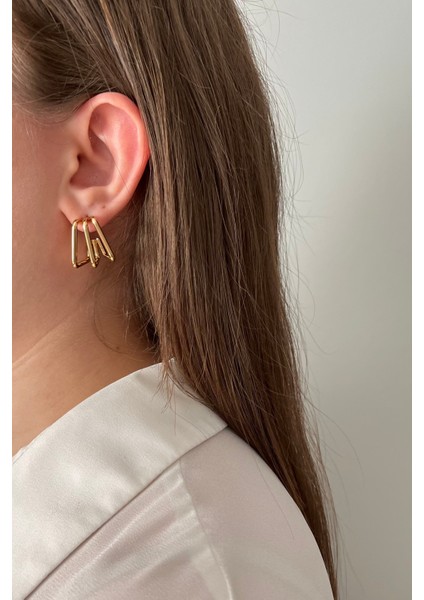 Paslanmaz Çelik Üç Boyutlu Tel Formlu Küpe fiyatları