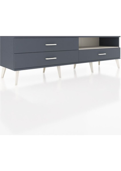 Hyperion Tv Ünitesi Tek Raflı 3 Çekmeceli 176X44X51 Antrasit-Aytaşı/antrasit fiyatları