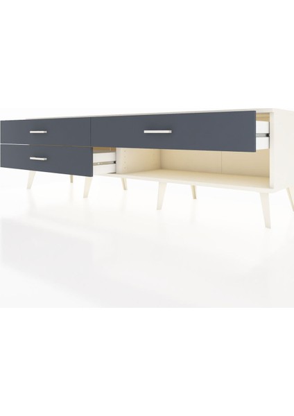 Hyperion Tv Ünitesi 3 Çekmeceli 176X44X51 Aytaşı-Aytaşı/antrasit fırsatları