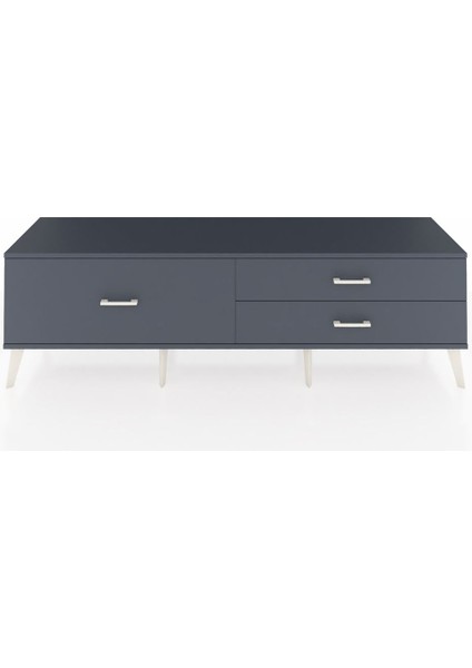 Hyperion Tv Ünitesi 3 Çekmeceli 176X44X51 Antrasit-Antrasit/antrasit