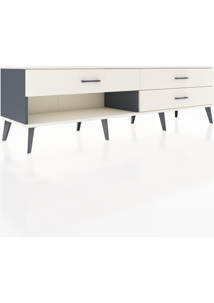 Hyperion Tv Ünitesi 3 Çekmeceli 176X44X51 Antrasit-Aytaşı/aytaşı fiyatları
