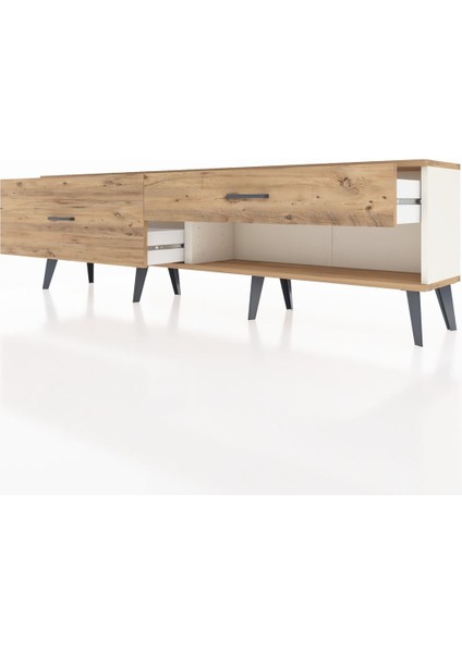 Arges Tv Ünitesi 2 Çekmeceli 176X30X51 Aytaşı-Çam/çam fırsatları