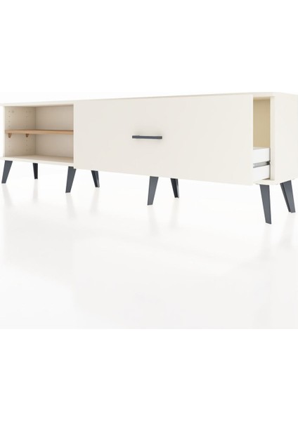 Arges Tv Ünitesi Tek Raflı Tek Çekmeceli 176X30X51 Aytaşı-Çam/aytaşı fırsatları