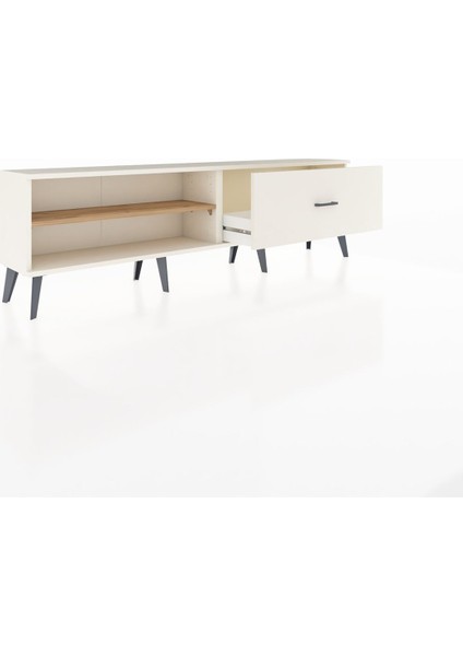 Arges Tv Ünitesi Tek Raflı Tek Çekmeceli 176X30X51 Aytaşı-Çam/aytaşı indirimleri
