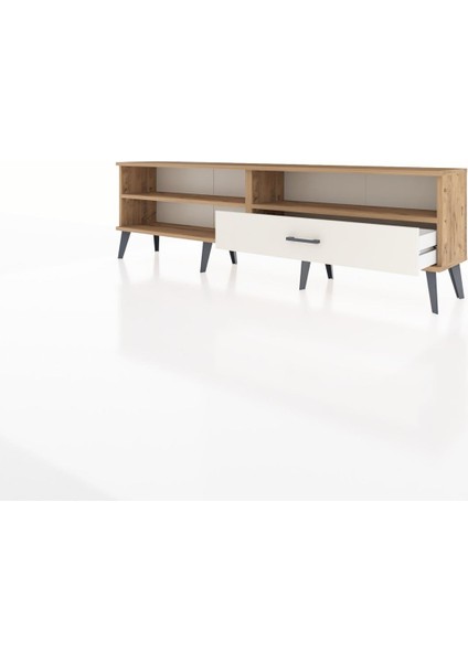 Arges Tv Ünitesi 2 Raflı Tek Çekmeceli 176X30X51 Çam-Çam/aytaşı modelleri