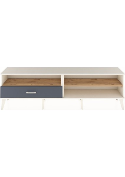 Arges Tv Ünitesi 2 Raflı Tek Çekmeceli 176X30X51 Aytaşı-Çam/antrasit