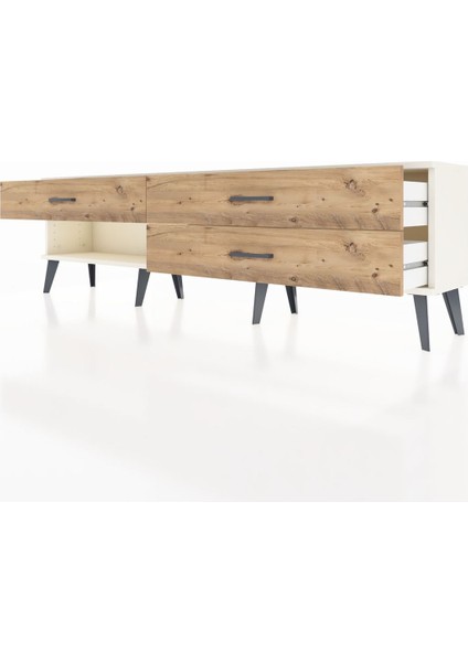 Arges Tv Ünitesi 3 Çekmeceli 176X30X51 Aytaşı-Aytaşı/çam fırsatları